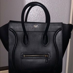 Celine mini luggage tote